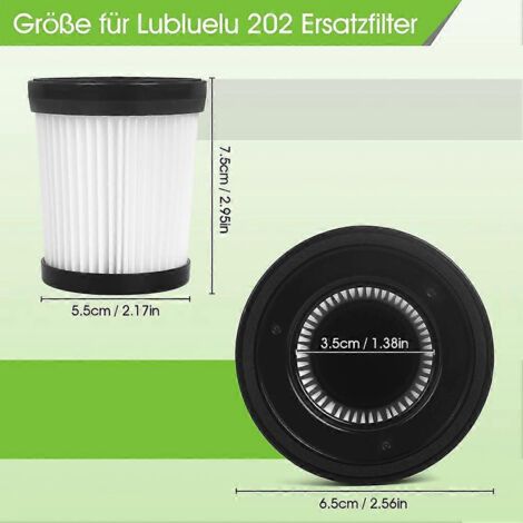 NALOOKAMIC Lot de 4 filtres pour Lubluelu 202 Fabuletta FSV001 FSV101 et Oraimo OSV-102 pour Girnoor G160 G165 Afoddon A300 (1/4)