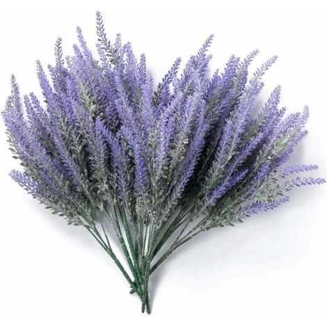Pianta artificiale, Lavanda artificiale/Fiore artificiale 38 cm 4 pezzi (1/5)