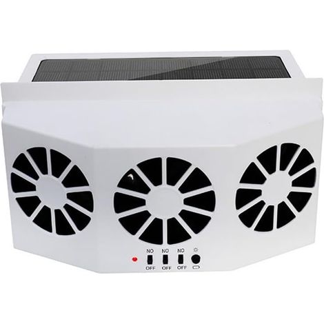Ventilateur circulateur d'air de voiture avec panneau solaire (1/5)