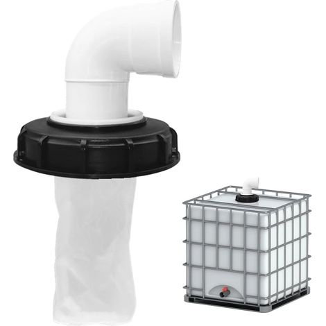 Couvercle de filtre à 90°, accessoires de réservoir, couvercle de réservoir IBC en nylon, couvercle de filtre lavable de 165 mm pour réservoir d'eau de pluie (1/5)