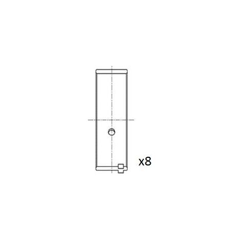 Coussinet de tête de bielle FAI AutoParts BB2060-STD ABARTH 1535608 46515821