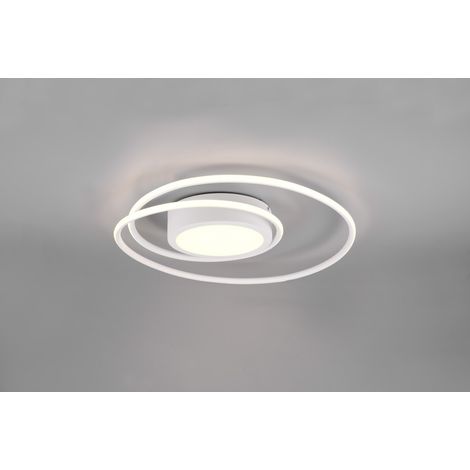 Trio Lighting Yava Plafoniera Led Bianca Tonda Con Telecomando Multifunzione D.60Cm (1/4)