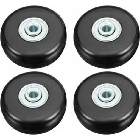 Roulette Valise, Bagage Valise Réparation Roulette Charge Lourd 50mm Muette Caoutchouc Universelle Pivotante Roue Rechange Transport Remplace Roulette 4PCS pour Valise/Bagage/Sac à Dos/Voya (1/5)