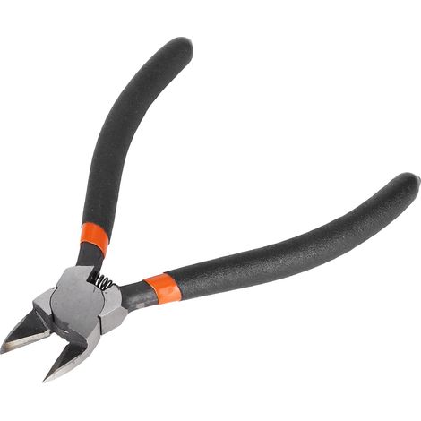 Mini pince coupante diagonale à poignée ressort pour électricien, 15 cm (6 pouces) (1/5)
