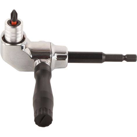 Adaptateur pour perceuse sans fil, poignée à angle droit, mandrin à serrage manuel à 3 mors