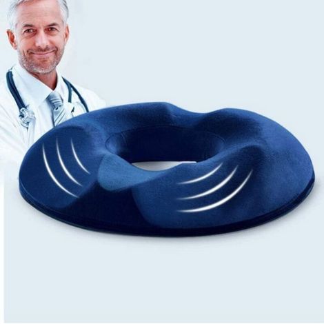 Coussin Coccyx Orthopédique, Gel Mousse Mémoire Forme, Bouée Médicale, Soulagement Sciatique (1/5)