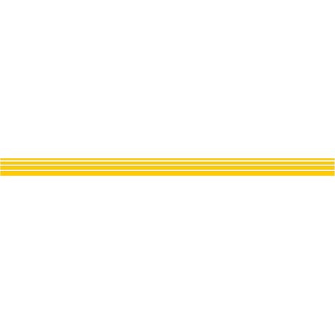 Lot 2 bandes 52mm x 1m - Lignes Progressives Jaune - 4641027