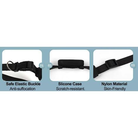 Collier GPS Anti-Perdu pour Chats et Chiens, Étanche Illimité Localisateur Intelligent Compatible Apple iOS