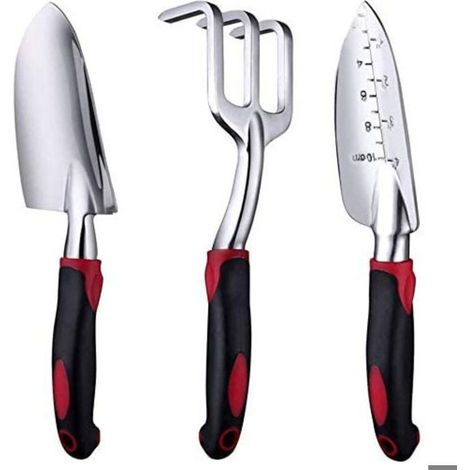 Ensemble 3 pièces avec sécateur et pelle pour désherber, planter, greffer (1/3)