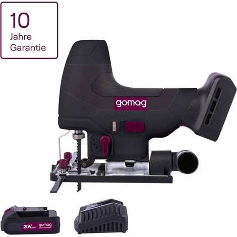 Gomag Akku-Stichsäge GO-STS254BL 20V Sägehub 25,4mm 2,0 Ah Starterkit (1/5)