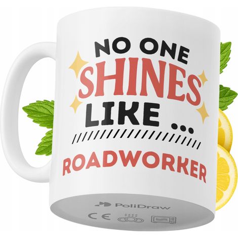 Tazza divertente e umoristica per operai stradali, ideale per caffè e tè, con grafica e testo divertenti. Perfetta per compleanni, onomastici e festività. Tazza premium per occasioni speciali, per cas (1/5)