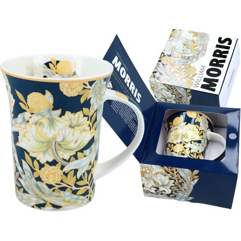 Tazza in porcellana William Morris con fiori, ideale per caffè e tè, regalo n. 3 (1/4)
