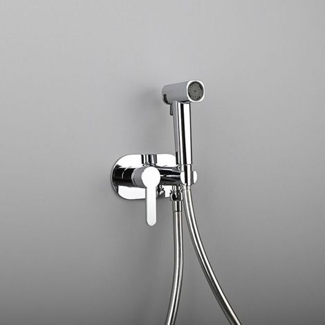 Rociador de bidé portátil para inodoro, accesorio de ducha de bidé, agua fría y caliente, kit de rociador de bidé portátil para inodoro, cabezal de ducha de bidé y manguera -Crezuo