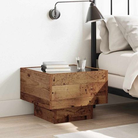 Couchtisch Altholz 40 x 40 x 30 cm Holzwerkstoff