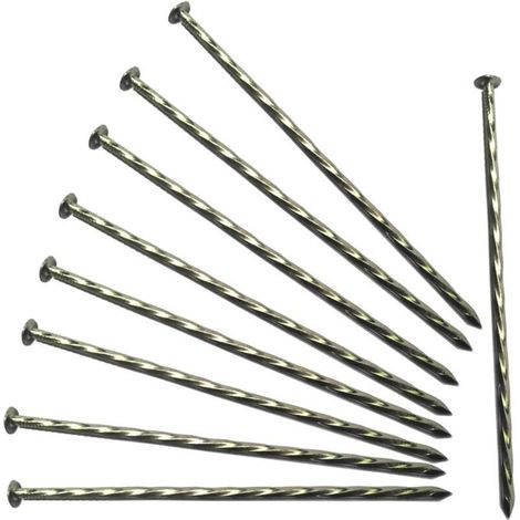 Piquets de tente de camping, lot de 20 piquets de bordure en métal galvanisé antirouille, pieux/ancres de paysage en spirale pour bordure de pavé, piquets de gazon, construction de maison, clous de me