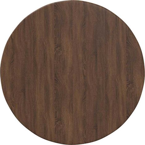 Maison Exclusive - Tischplatte Braun Eichen-Optik Ø 50 x 1,5 cm H