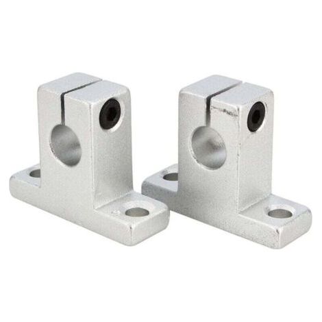 Set di 2 staffe di montaggio per albero SK10, materiale di montaggio per albero in lega di alluminio per guide lineari ad albero verticale