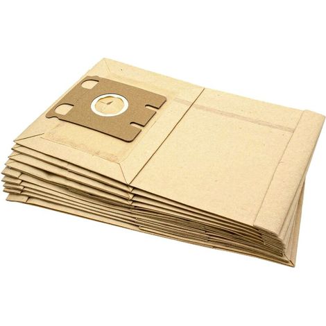 10x Staubsaugerbeutel kompatibel mit Miele S217, S218, S219, S220, S221, S222, S223, S224, S225, S226 - Papier, Typ E, 31cm x 19,5cm, Sandfarben (1/5)