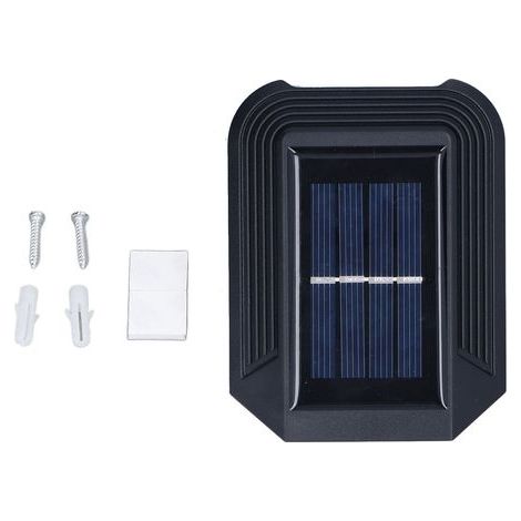 Solar wall lights, outdoor lighting, 6 LEDs, IP65 protection, for garden and courtyard decoration, white (1/5)