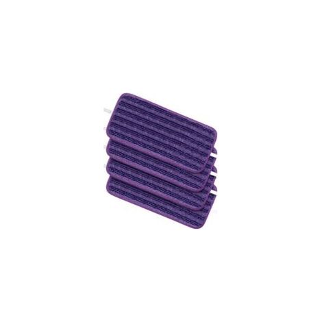 Questo set di 4 panni in microfibra Swiffer WetJet riutilizzabili è lavabile e adatto alla pulizia di pavimenti sia asciutti che bagnati. Misurano 30 x 14 cm. - Crezuo