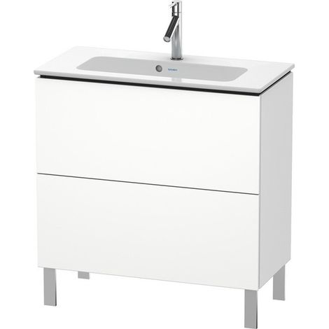 Meuble sous-vasque Duravit L-CUBE Compact 704x820x391mm blanc mat