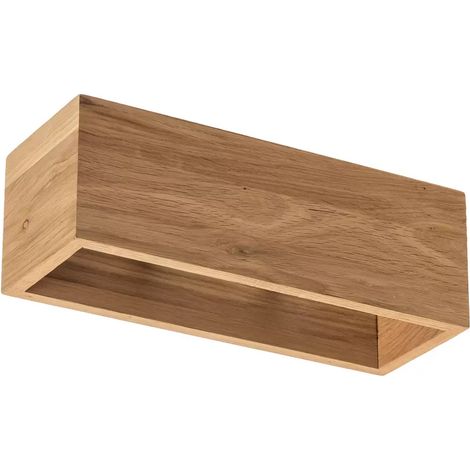 [GEBRAUCHT] B-Ware Envostar Kubiko Wandleuchte Eiche Geölt Wandlampe Lampe Leuchte Licht Spot G9