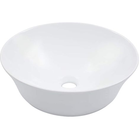 Wash Basin 41x12.5 cm Ceramic White vidaXL