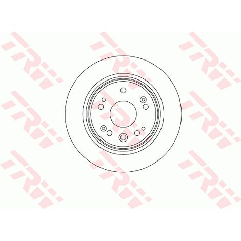 Lot de 2 Disques de frein TRW Automotive DF8083 HONDA 42510-S9A-N00
