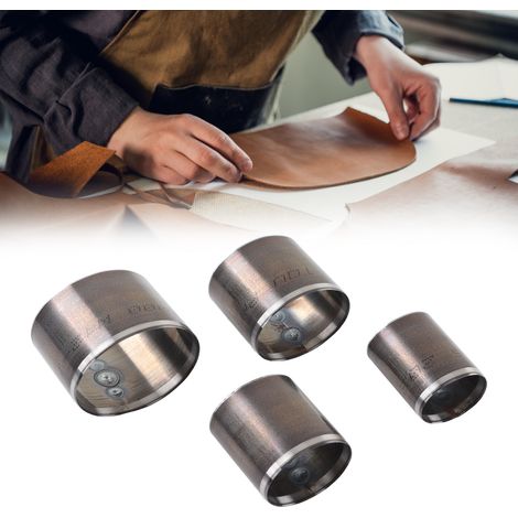 Set mit 4 ovalen Formen zum manuellen Zuschneiden von Leder, handgestanzte Lederschneidform (1/5)