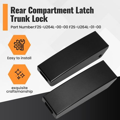 1 Stück. Farbe: Schwarz. Material: Metall. Kofferraumschloss. F2S-U264L-00-00 F2S-U264L (1/4)