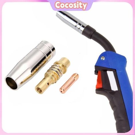 Cocosity Buse à gaz MIG 3PCS MIG 15AK Soudage Pièces de Torche Copper Buzzle Conseil de Connexion Kit de conditionnement souder (1/5)