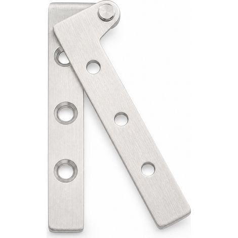 Charnière Inox 100 x 32 mm Robuste pour Fenêtre Argent (1/5)