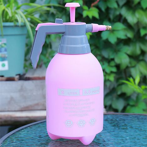 Bouteille de pulvérisation 2L, Pot d'arrosage en plastique, pulvérisateur d'eau épaissi à haute pression d'air pour jardin rose (1/5)