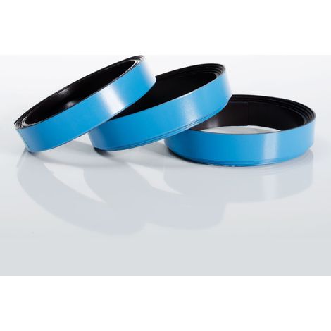 Ensemble de 3 Bandes magnétiques 10 mm, longueur 100 cm Bleu foncé (1/4)