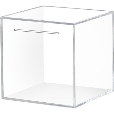 Tirelire en Acrylique, Tirelire Transparente, des Gamins Tirelires Qui Ne Souvre Pas, Tirelire Enfant Adulte Filles Garçons Cadeau danniversaire - 12×12×12 cm (1/4)