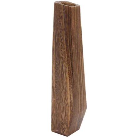 Grand vase de sol surdimensionné en bois de bambou, décoration rétro vintage