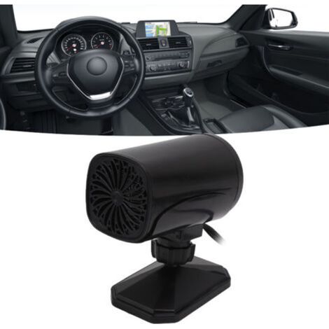 2-in-1 Auto-Heiz- und Kühlventilator, 12V tragbarer Defroster, Schwarz – Markenlos (1/5)