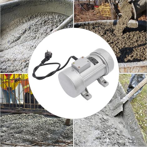Moteur de Vibrateur à Béton 550 W, Vibrateur à Béton Électrique, Moteur de Vibrateur, Vibrateur à Béton, étanche IP65, Argent (1/5)