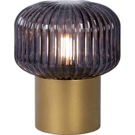 Lucide JANY - Tischlampe - Ø 16 cm - 1xE14 - Mattes Gold / Messing (1/4)