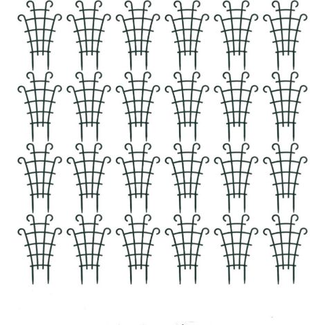 Support en plastique pour treillis grimpant pour pothos, rosiers et autres plantes grimpantes de balcon outils de jardinage (24 pièces) (1/4)
