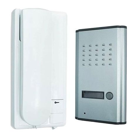 Interphone extérieur 220V – Unité interne avec combiné – Ouverture de portail – Câblage 2 fils – Pour maisons et bureaux – RG
