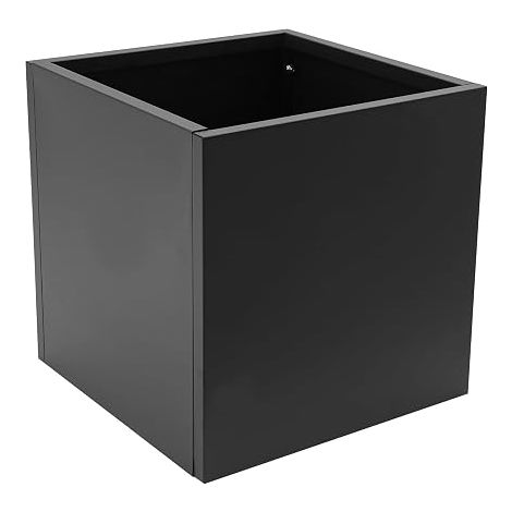 Grand pot de fleurs d'extérieur - 60 x 60 x 60 cm - Grand pot de fleurs d'extérieur en acier Corten pour l'intérieur et l'extérieur - Jardinière pour jardins, entrées, terrasses et cours (1/5)