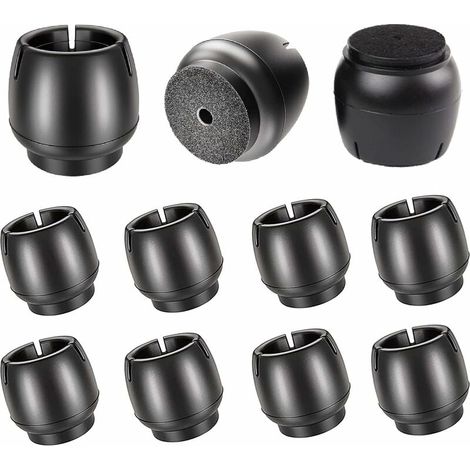 Protection Pied De Chaise, Silicone Capuchon Pied Chaise, 12Pcs Rond Protege Pied De Chaise Pour Les Jambes De Chaise -12-16Mm (1/5)