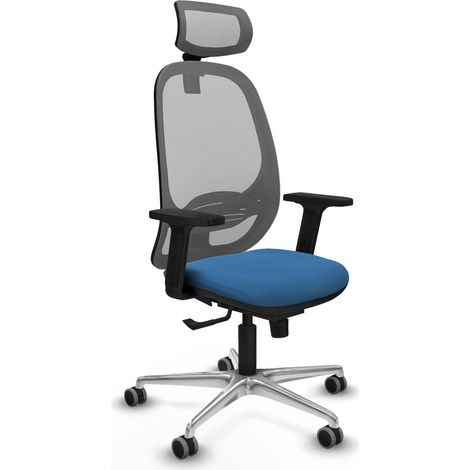 Chaise de bureau piqueras y crespo Cilanco gris simili cuir (1/2)
