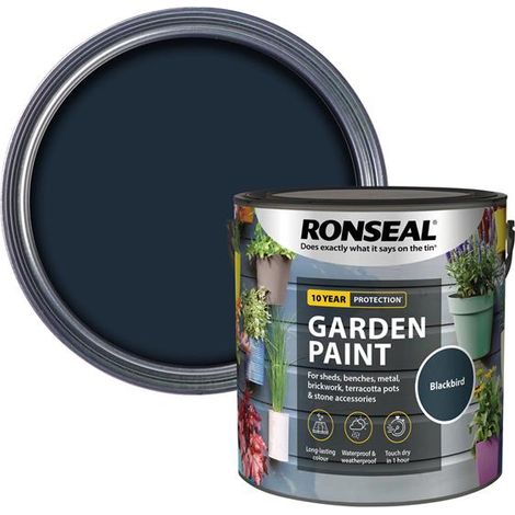 Garden Paint Black Bird 2.5 Litre