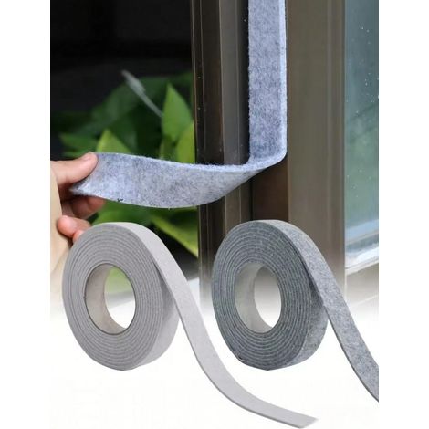 1 Rouleau de bande adhésive en feutre gris absorbant l'humidité (4cm200cm), ruban d'étanchéité anti-condensation pour fenêtres (1/4)