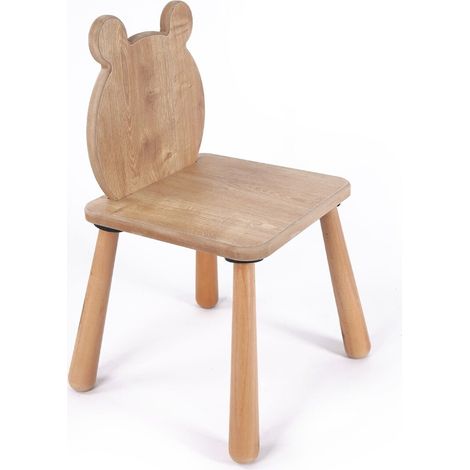 Sedia per bambini con schienale a orsetto L30 cm - MAEL