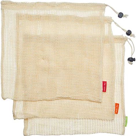 Sacchetti riutilizzabili per frutta e verdura Zassenhaus, 3 pezzi, 35×33 cm (1/4)