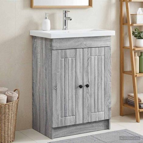 Cabinet debajo del fregadero  gris 78,5 x 37,5 x 81 cm