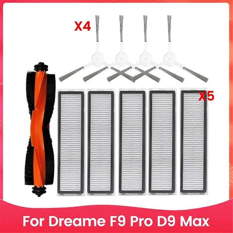 Ersatzteile und Zubehör für Dreame F9 Pro D9 Max: Hauptbürste und HEPA-Filter